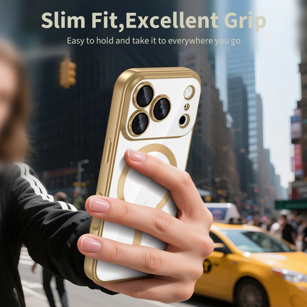 MagSafe-skal för Apple iPhone 17 Pro Max, Techsuit, Luxury Crystal, Ljusgrön