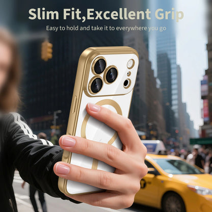 MagSafe-skal för Apple iPhone 17 Pro Max, Techsuit, Luxury Crystal, Ljusgrön