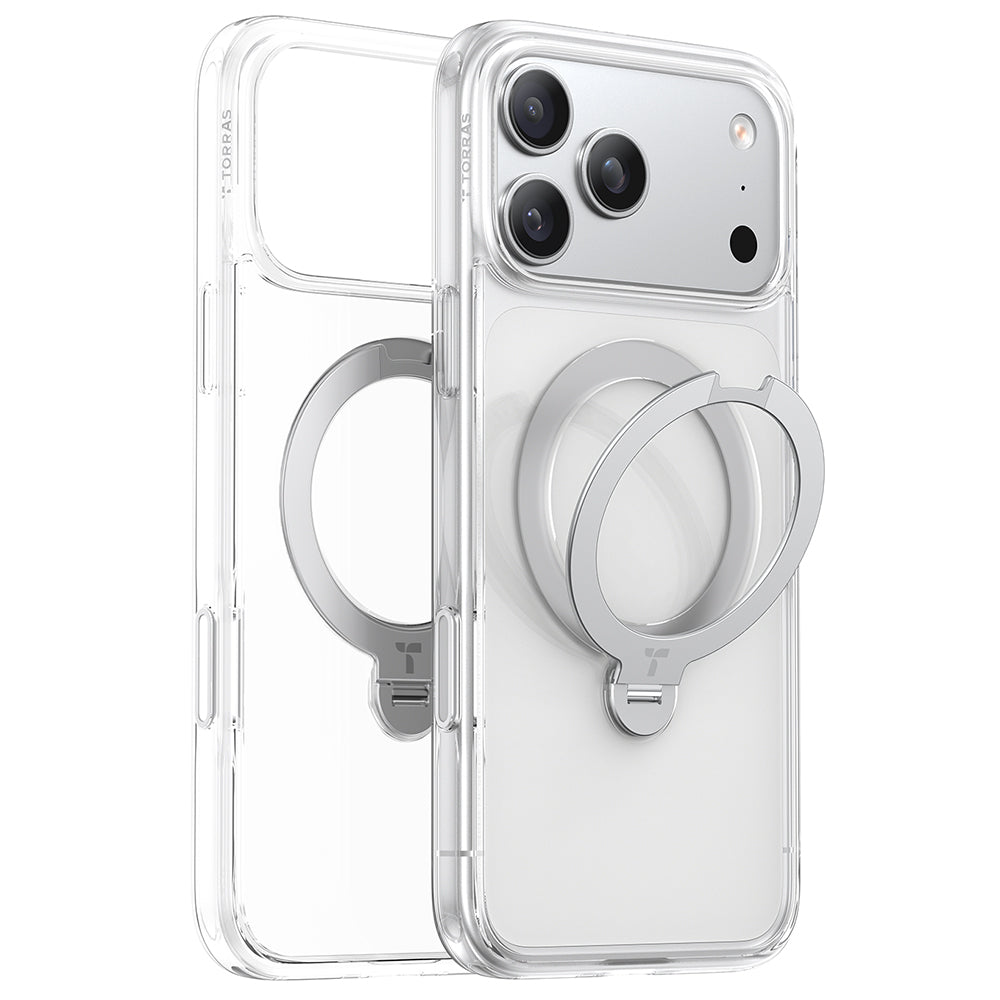 MagSafe-skal för Apple iPhone 17 Pro Max, Torras, Ostand Spin, Transparent