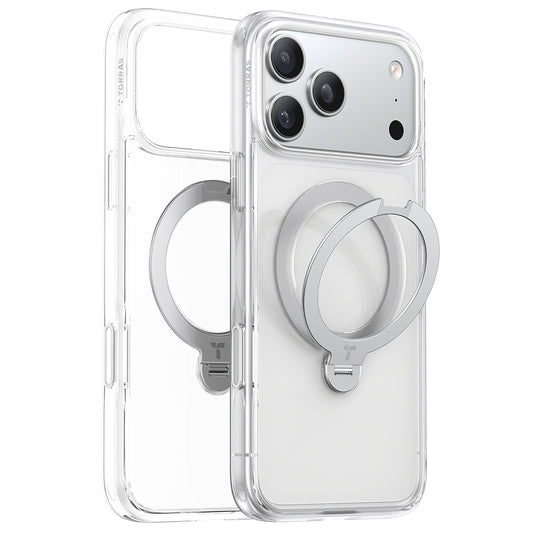 MagSafe-skal för Apple iPhone 17 Pro Max, Torras, Ostand Spin, Transparent