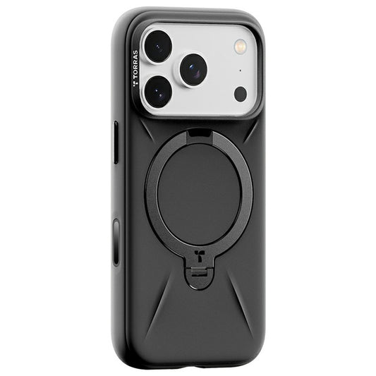 MagSafe-fodral för Apple iPhone 17 Pro Max, Torras, QPRO Silicone, Svart