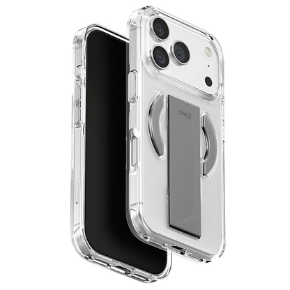 MagSafe-skal för Apple iPhone 17 Pro Max, UNIQ, Heldro Air MagClick, Transparent Grå