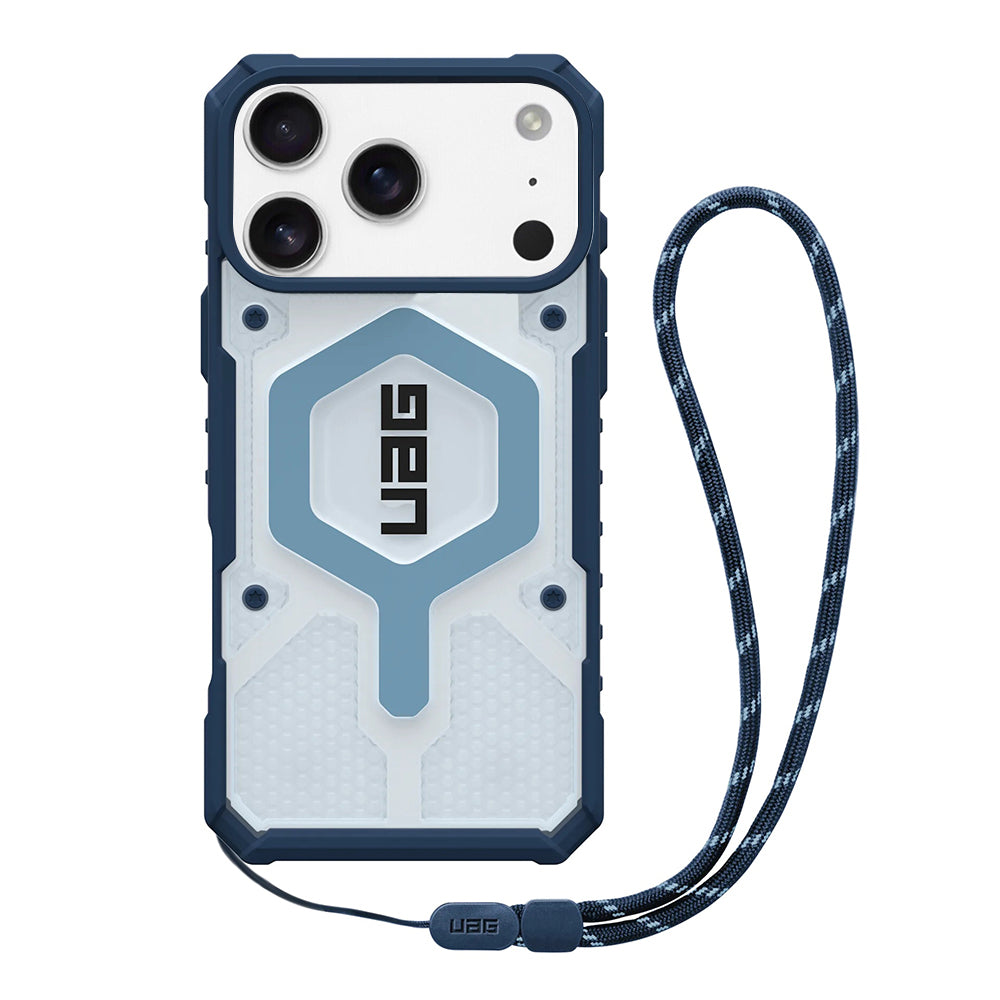 MagSafe-skal för Apple iPhone 17 Pro Max, Urban Armor Gear, Pathfinder Clear with Lanyard, Blå