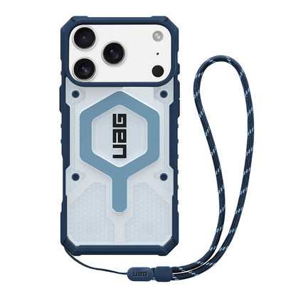 MagSafe-skal för Apple iPhone 17 Pro Max, Urban Armor Gear, Pathfinder Clear with Lanyard, Blå