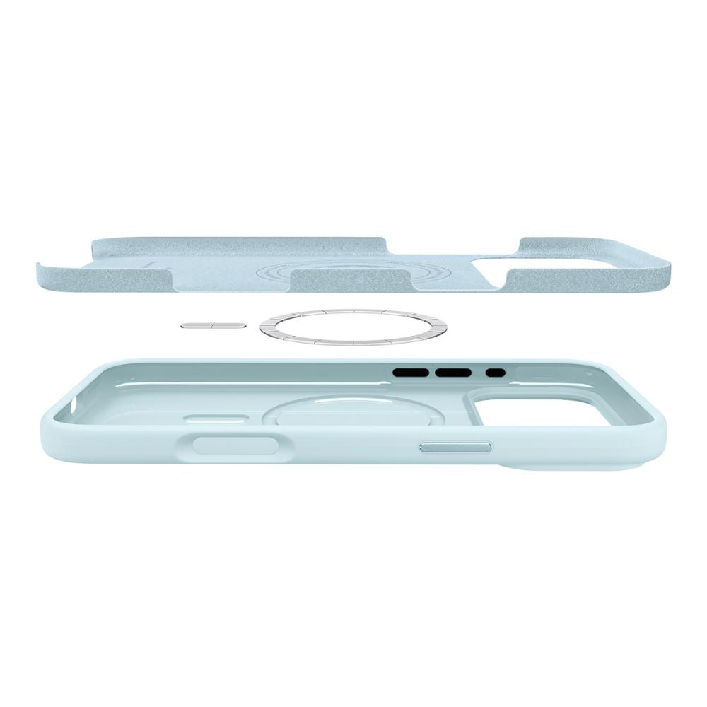 MagSafe-skal för Apple iPhone 17 Pro, Spigen, Silicone Fit, Blå