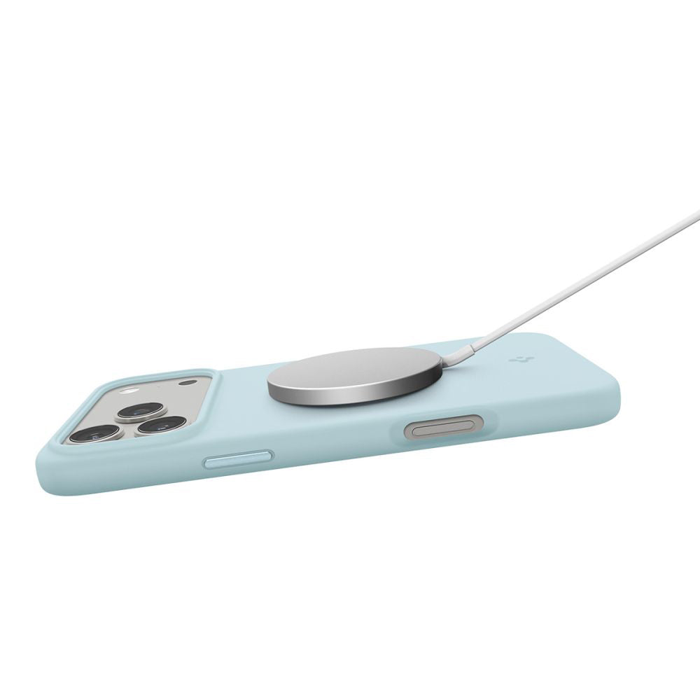 MagSafe-skal för Apple iPhone 17 Pro, Spigen, Silicone Fit, Blå