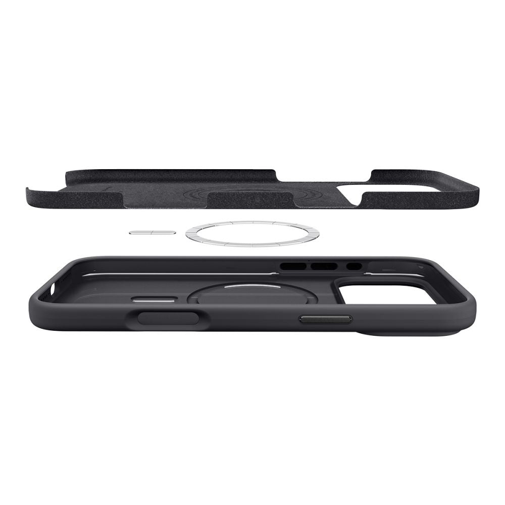 MagSafe-skal för Apple iPhone 17 Pro, Spigen, Silicone Fit, Svart