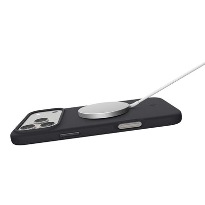 MagSafe-skal för Apple iPhone 17 Pro, Spigen, Silicone Fit, Svart