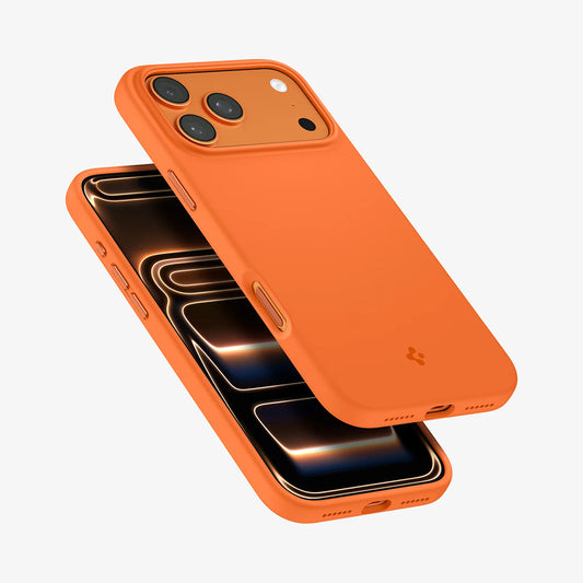 MagSafe-skal för Apple iPhone 17 Pro, Spigen, Silicone Fit, Orange ACS11379