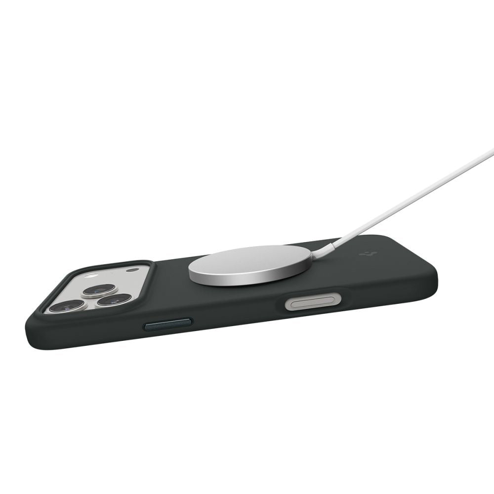 MagSafe-skal för Apple iPhone 17 Pro, Spigen, Silicone Fit, Grön