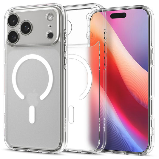 MagSafe-skal för Apple iPhone 17 Pro, Spigen, Ultra Hybrid, Frostat Vitt