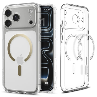 MagSafe-skal för Apple iPhone 17 Pro, Spigen, Ultra Hybrid, Transparent Guld