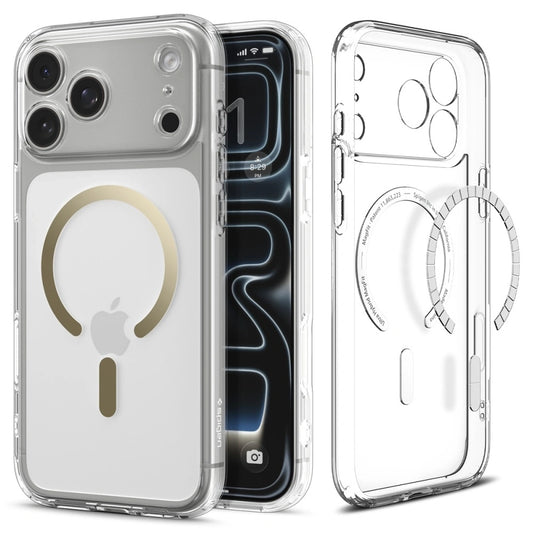 MagSafe-skal för Apple iPhone 17 Pro, Spigen, Ultra Hybrid, Transparent Guld