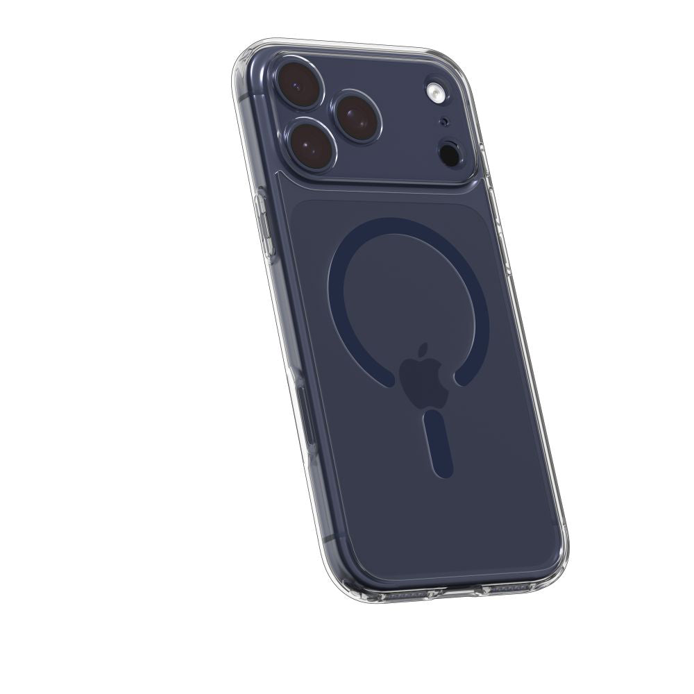 MagSafe Case for Apple iPhone 17 Pro, Spigen, Ultra Hybrid, Navy Transparent ACS11111