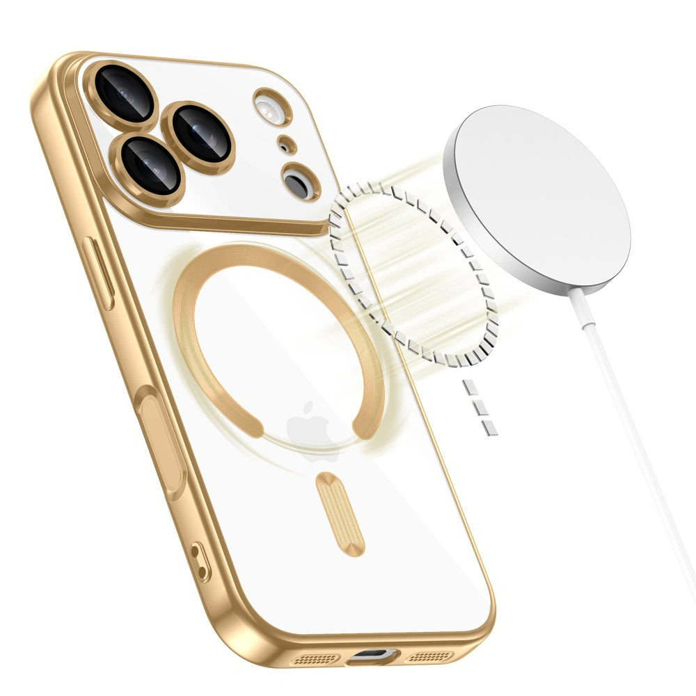 MagSafe-skal för Apple iPhone 17 Pro, Techsuit, Luxury Crystal, Svart