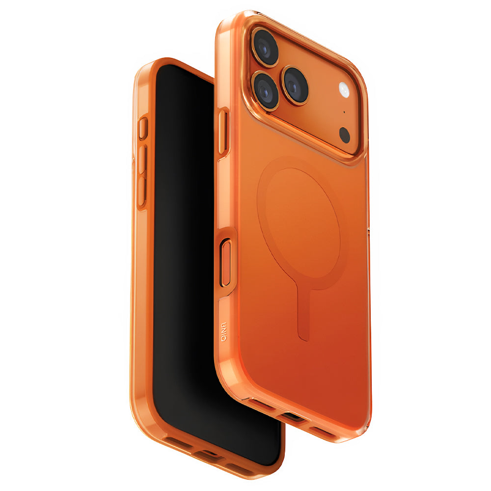 MagSafe-skal för Apple iPhone 17 Pro, UNIQ, Clario MagClick, Orange