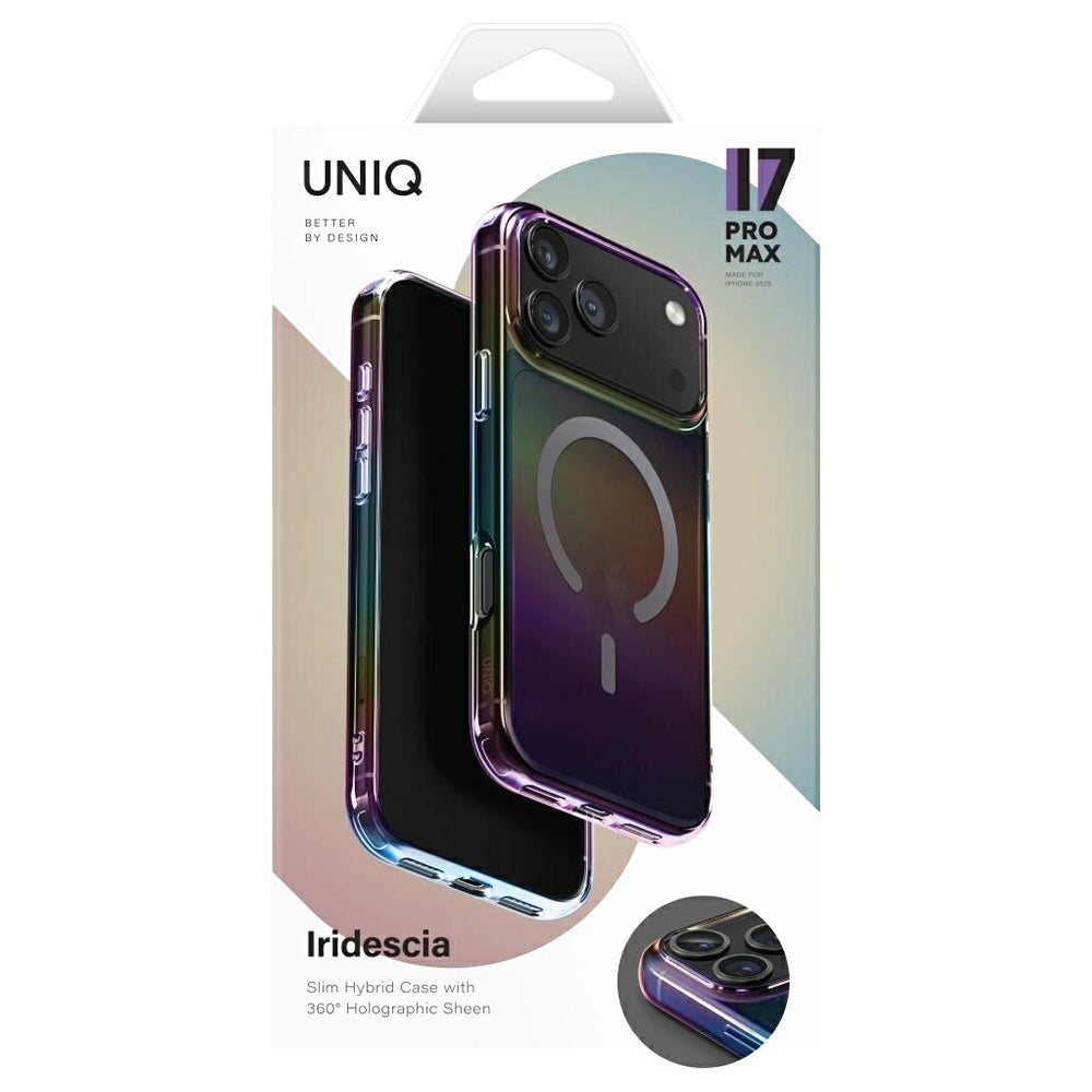MagSafe-skal för Apple iPhone 17 Pro, UNIQ, Iridescia MagClick, Aurora