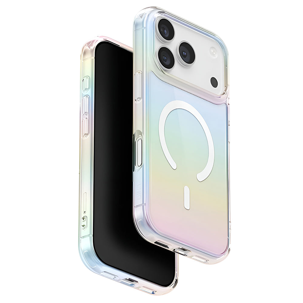 MagSafe-skal för Apple iPhone 17 Pro, UNIQ, Iridescia MagClick, Flerfärgad