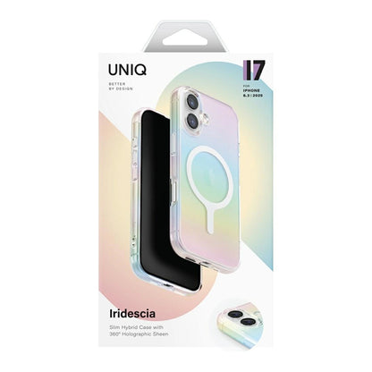 MagSafe-skal för Apple iPhone 17 Pro, UNIQ, Iridescia MagClick, Flerfärgad
