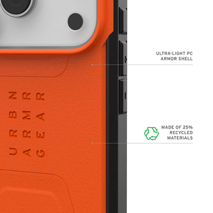 MagSafe-fodral för Apple iPhone 17 Pro, Urban Armor Gear, Civilian, Orange