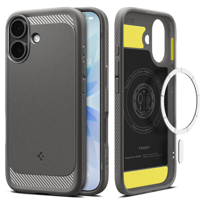 MagSafe-skal för Apple iPhone 17, Spigen, Rugged Armor, Grå