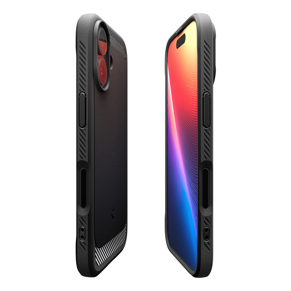 MagSafe-skal för Apple iPhone 17, Spigen, Rugged Armor, Mattsvart
