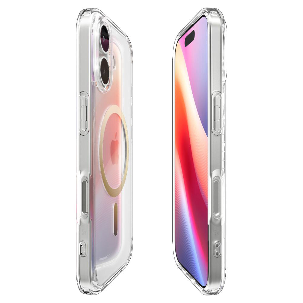 MagSafe-skal för Apple iPhone 17, Spigen, Ultra Hybrid, Transparent Guld