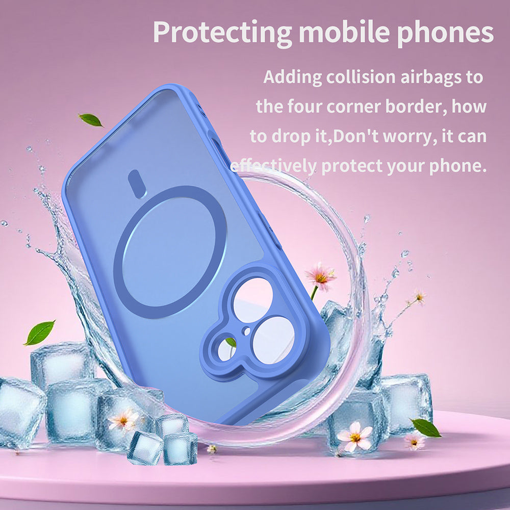 MagSafe Case for Apple iPhone 17, Techsuit, HaloFrost II, Blue