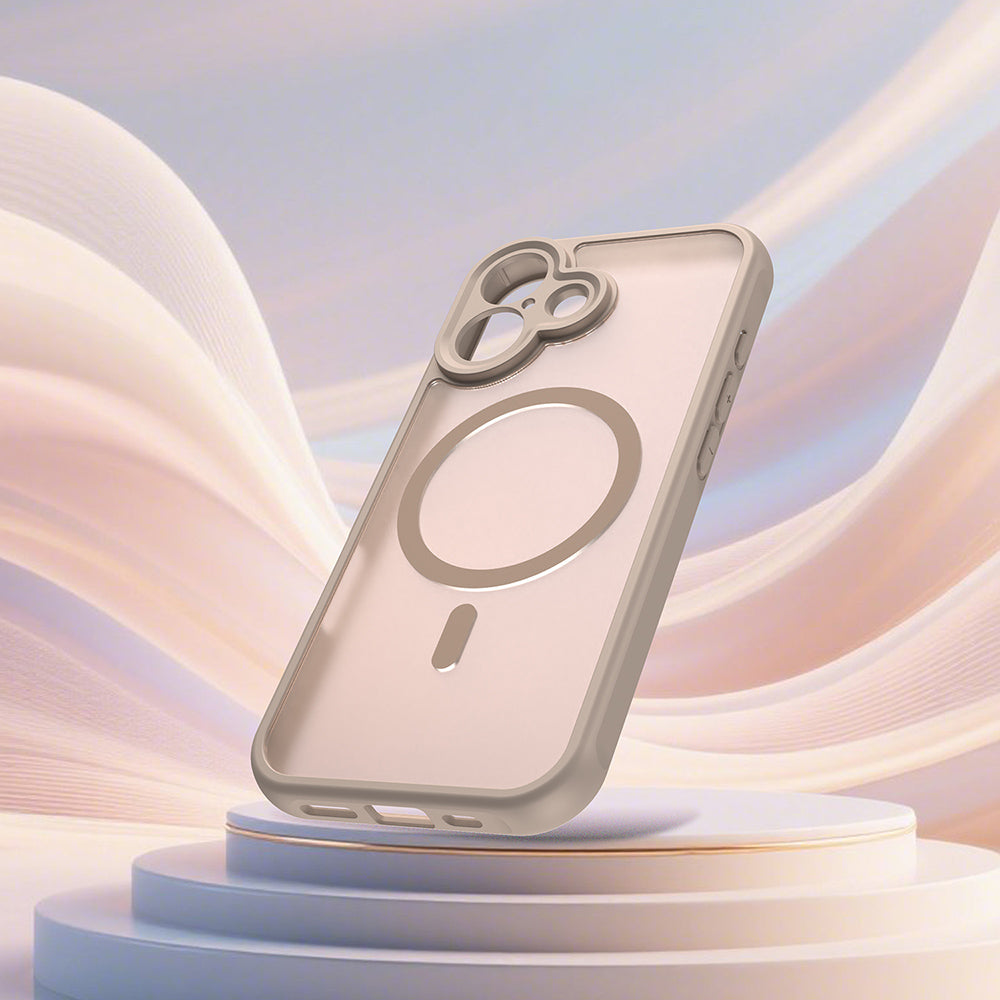 MagSafe-skal för Apple iPhone 17, Techsuit, HaloFrost II, Guld