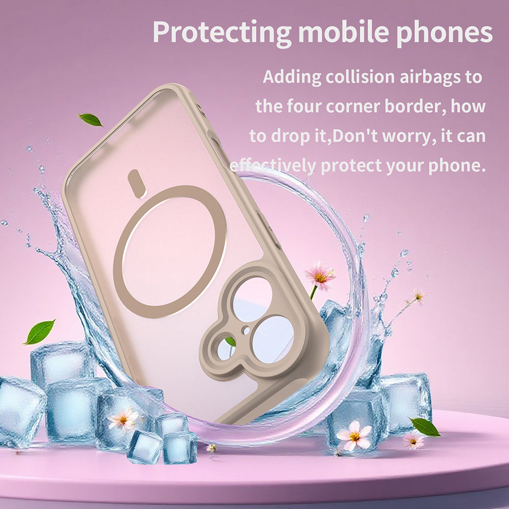 MagSafe-skal för Apple iPhone 17, Techsuit, HaloFrost II, Guld