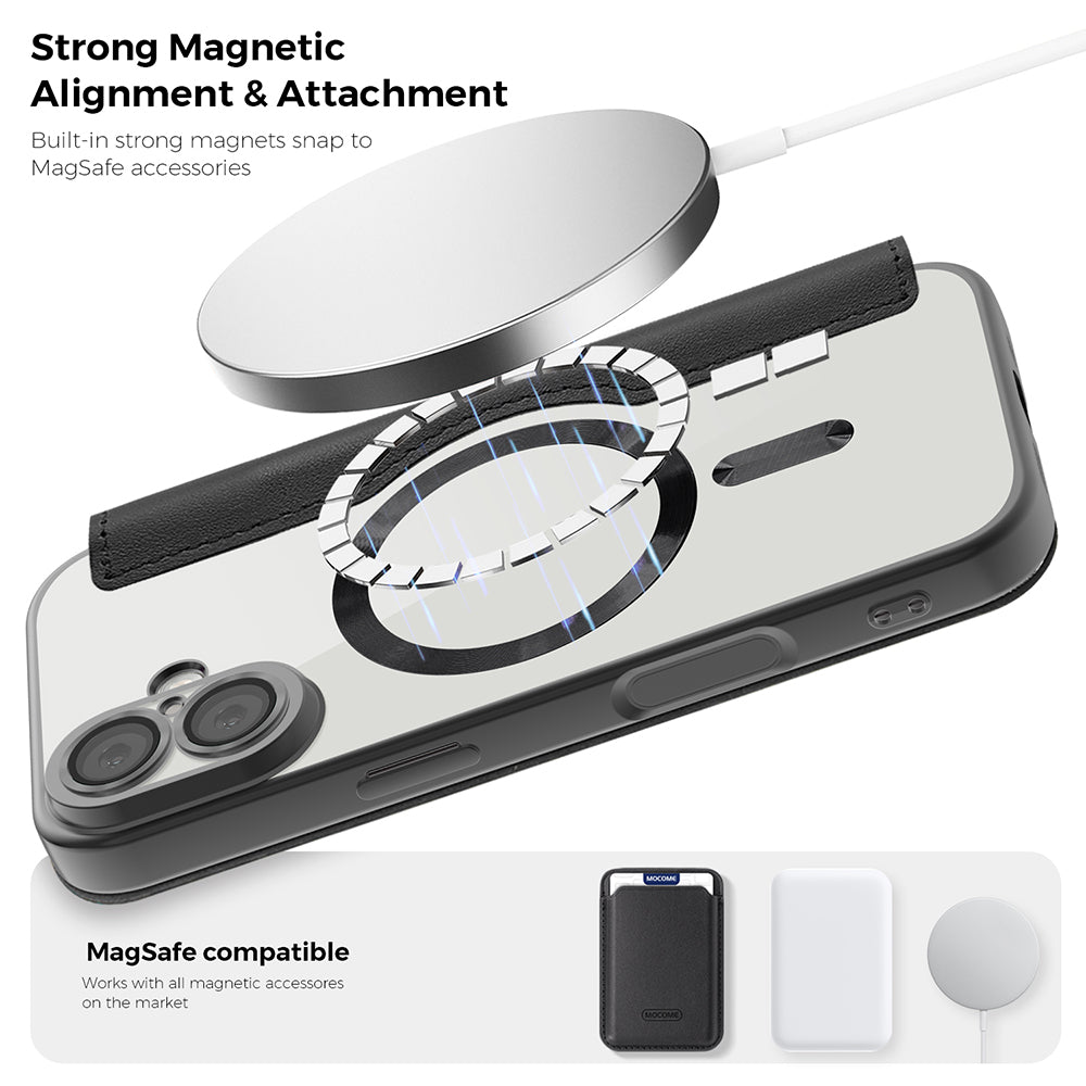 MagSafe-skal för Apple iPhone 17, Techsuit, SmartMag Book, Blå