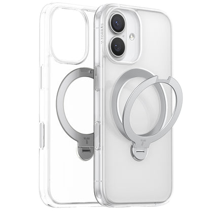 MagSafe-skal för Apple iPhone 17, Torras, Ostand Spin, Transparent