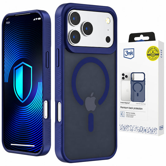 MagSafe-skal för Apple iPhone 18 Pro / 17 Pro, 3MK, Smoke MagCase, blå