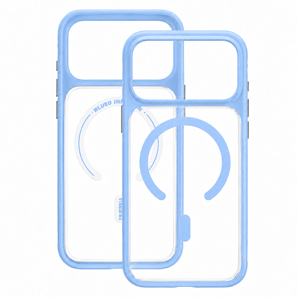 MagSafe-skal för Apple iPhone 18 Pro / 17 Pro, Blueo, hudvänligt stötskydd, satinblått