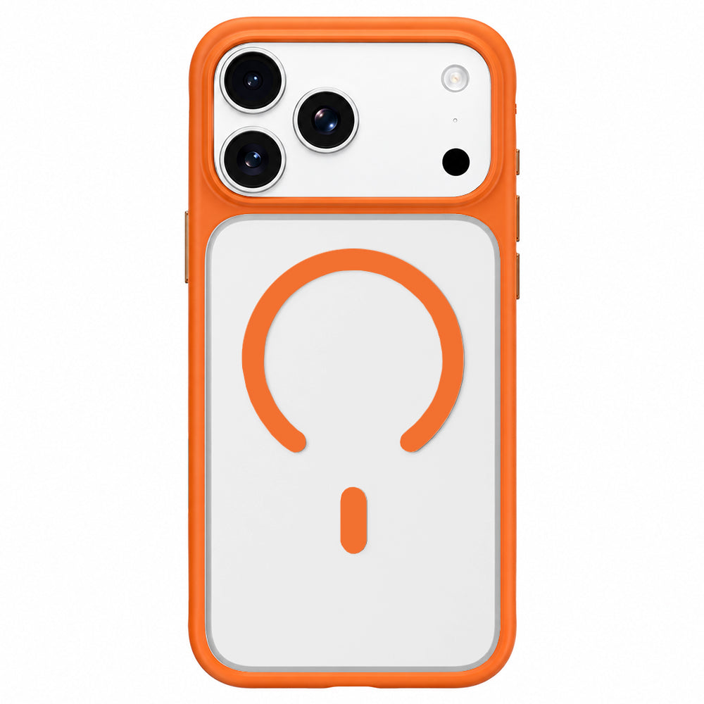 MagSafe-skal för Apple iPhone 18 Pro / 17 Pro, Blueo, hudvänligt stötskydd, satinorange
