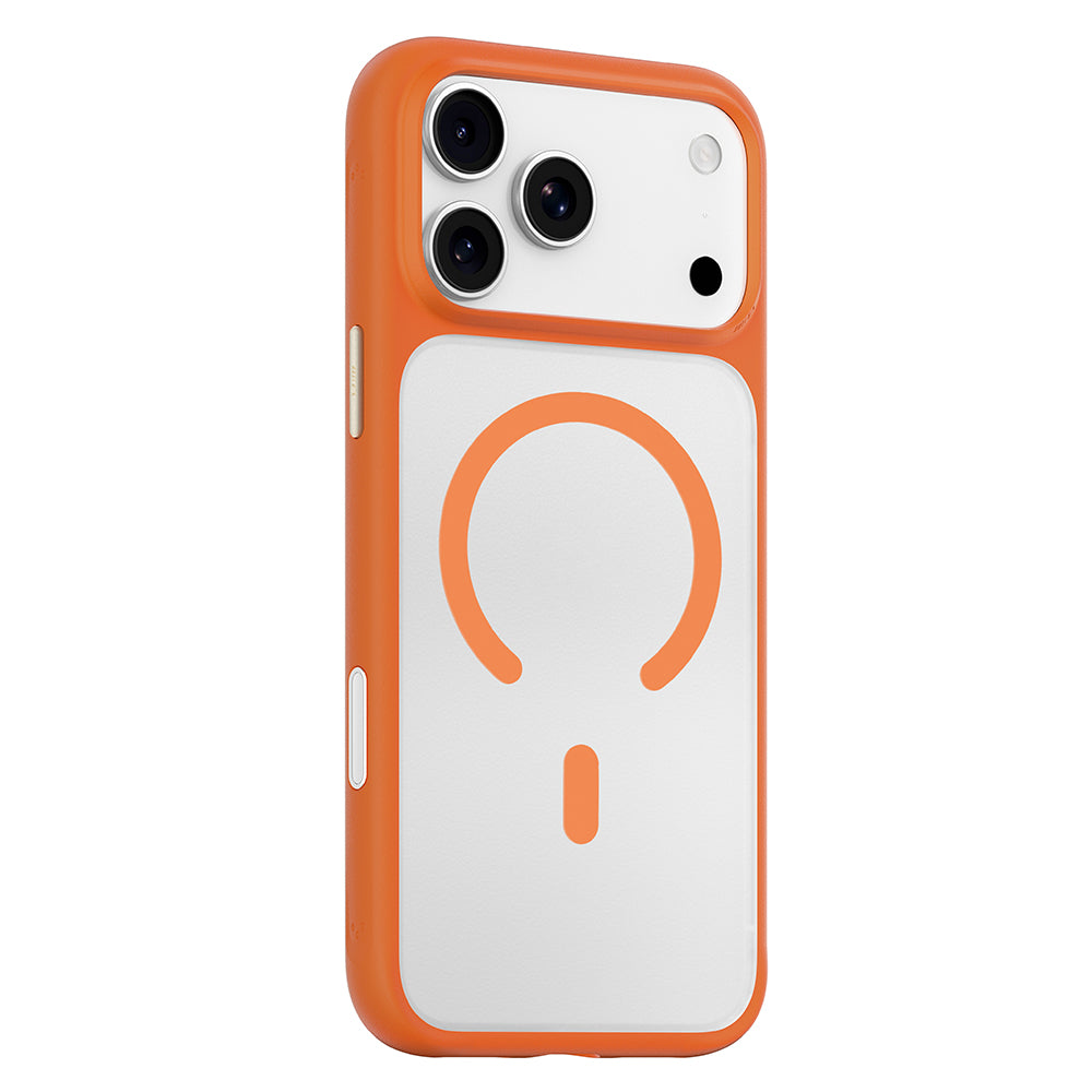 MagSafe-skal för Apple iPhone 18 Pro / 17 Pro, Blueo, hudvänligt stötskydd, satinorange