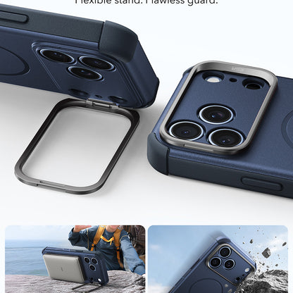 MagSafe-fodral för Apple iPhone 18 Pro / 17 Pro, ESR, Cyber Armor Kickstand, Blå
