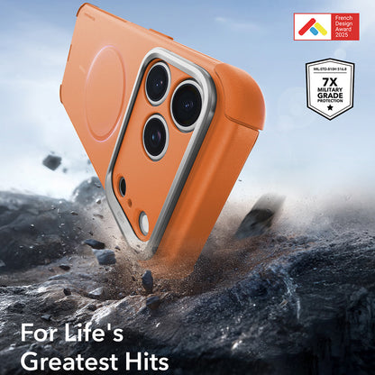 MagSafe-fodral för Apple iPhone 18 Pro / 17 Pro, ESR, Cyber Armor Kickstand, Orange