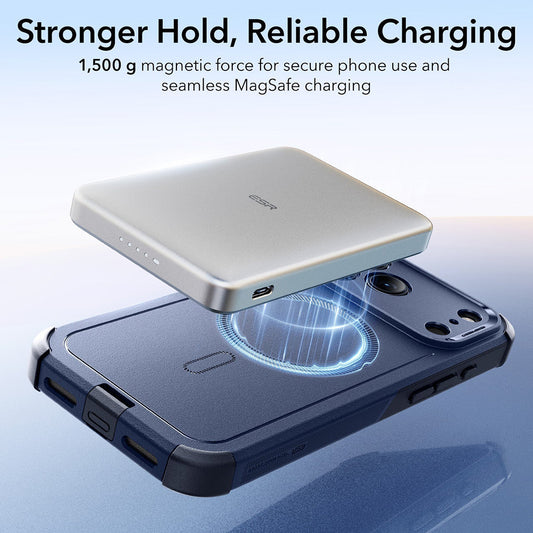 MagSafe-fodral för Apple iPhone 18 Pro / 17 Pro, ESR, Cyber, Marinblå