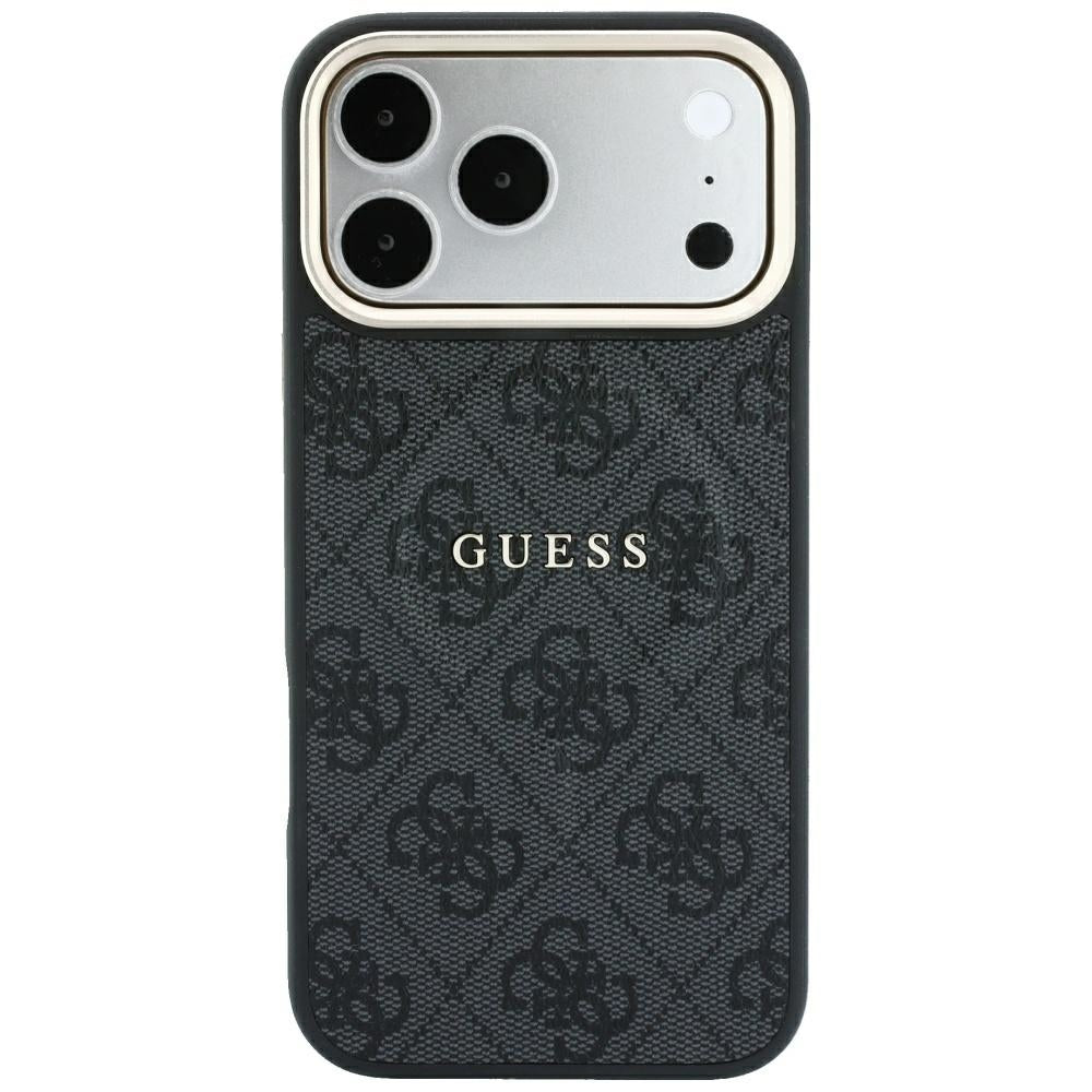 MagSafe-fodral för Apple iPhone 18 Pro / 17 Pro, Guess, 4G Embossed Classic, Svart