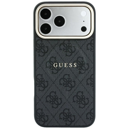 MagSafe-fodral för Apple iPhone 18 Pro / 17 Pro, Guess, 4G Embossed Classic, Svart