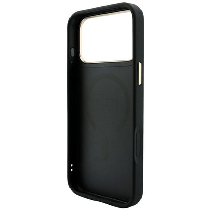 MagSafe-fodral för Apple iPhone 18 Pro / 17 Pro, Guess, 4G Embossed Classic, Svart
