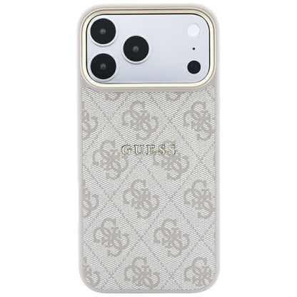 MagSafe-fodral för Apple iPhone 18 Pro / 17 Pro, Guess, 4G Embossed Classic, Rosa