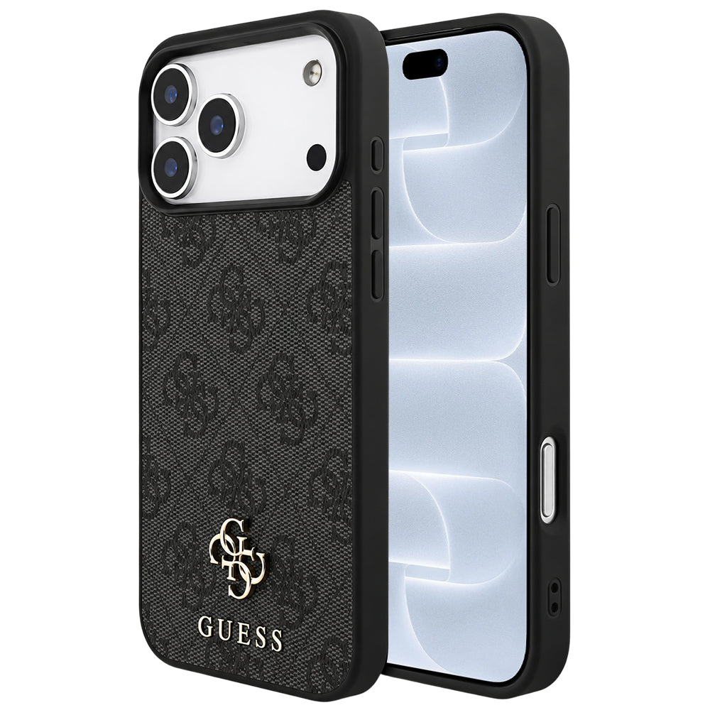 MagSafe-fodral för Apple iPhone 18 Pro / 17 Pro, Guess, 4G Small and Classic Logo, Svart