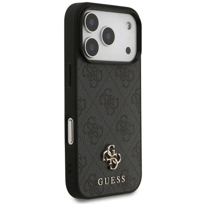 MagSafe-fodral för Apple iPhone 18 Pro / 17 Pro, Guess, 4G Small and Classic Logo, Svart
