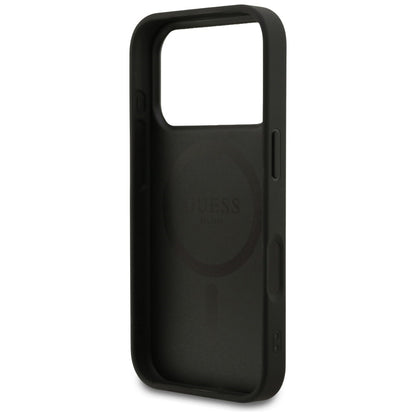 MagSafe-fodral för Apple iPhone 18 Pro / 17 Pro, Guess, 4G Small and Classic Logo, Svart