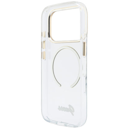 MagSafe-skal för Apple iPhone 18 Pro / 17 Pro, Guess, IML Script Metal, transparent