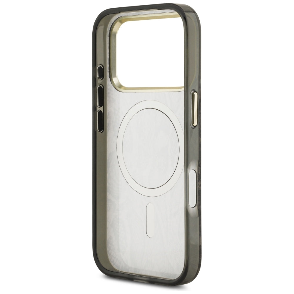MagSafe-fodral för Apple iPhone 18 Pro / 17 Pro, Guess, Pythonmönster, Brun