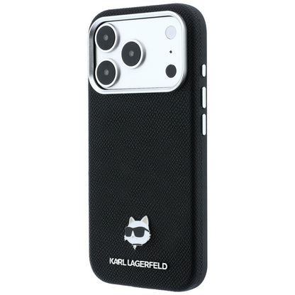 MagSafe-fodral för Apple iPhone 18 Pro / 17 Pro, Karl Lagerfeld, Grained Choupette Head, Svart