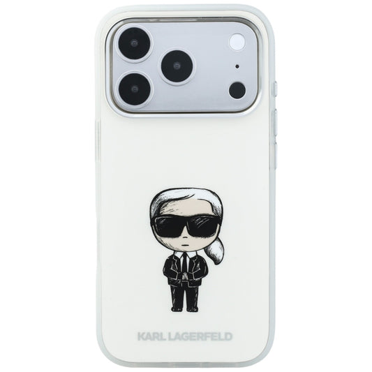 MagSafe-fodral för Apple iPhone 18 Pro / 17 Pro, Karl Lagerfeld, HC IML Ikonik Sketch Print, Beige